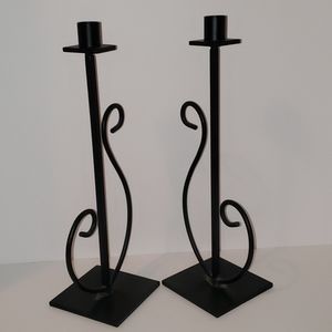 Wrought Iron Candle Holders